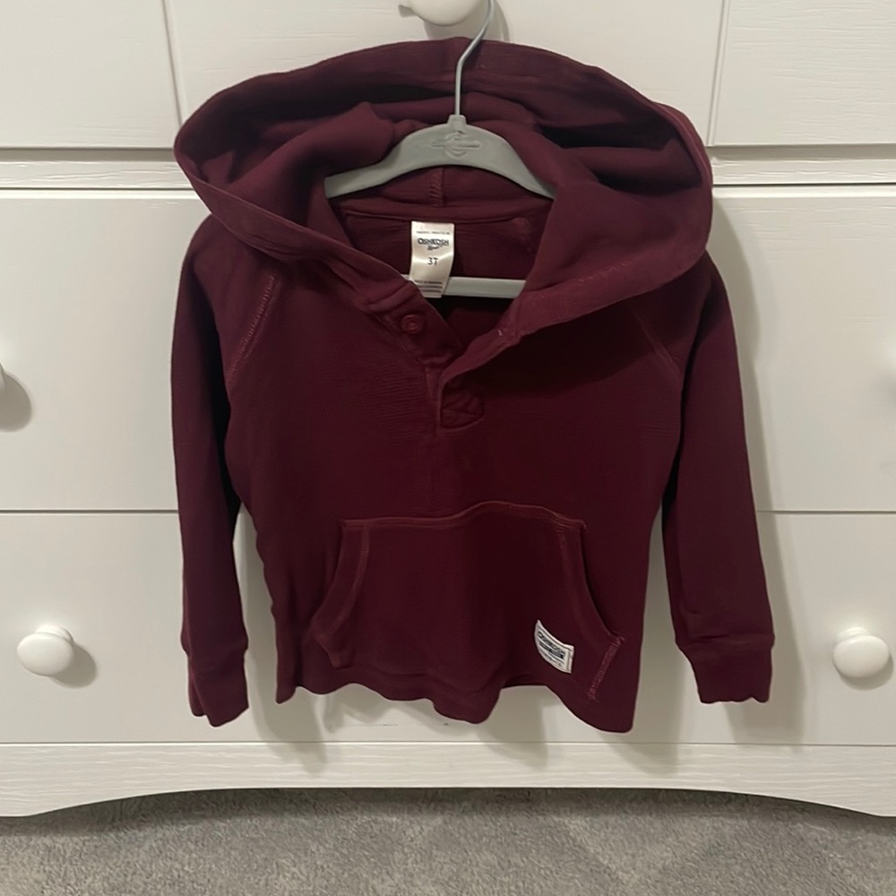 OshKosh waffle knit hoodie